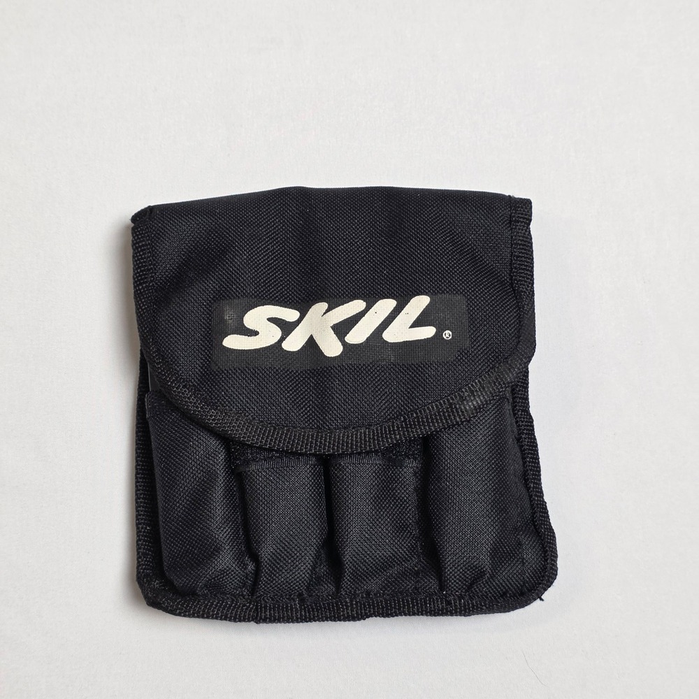 Skil Multi-Tool Kit w/ Black Case Silver Pliers Socket and Driver Bit Set Pouch